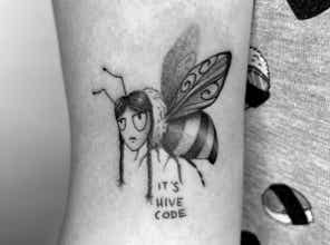 Tatuaje realizado por Stey Santos